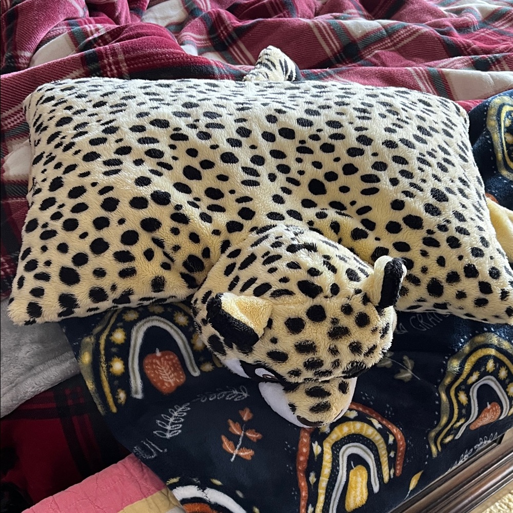 Disney Cheetah Print Plush Pillow